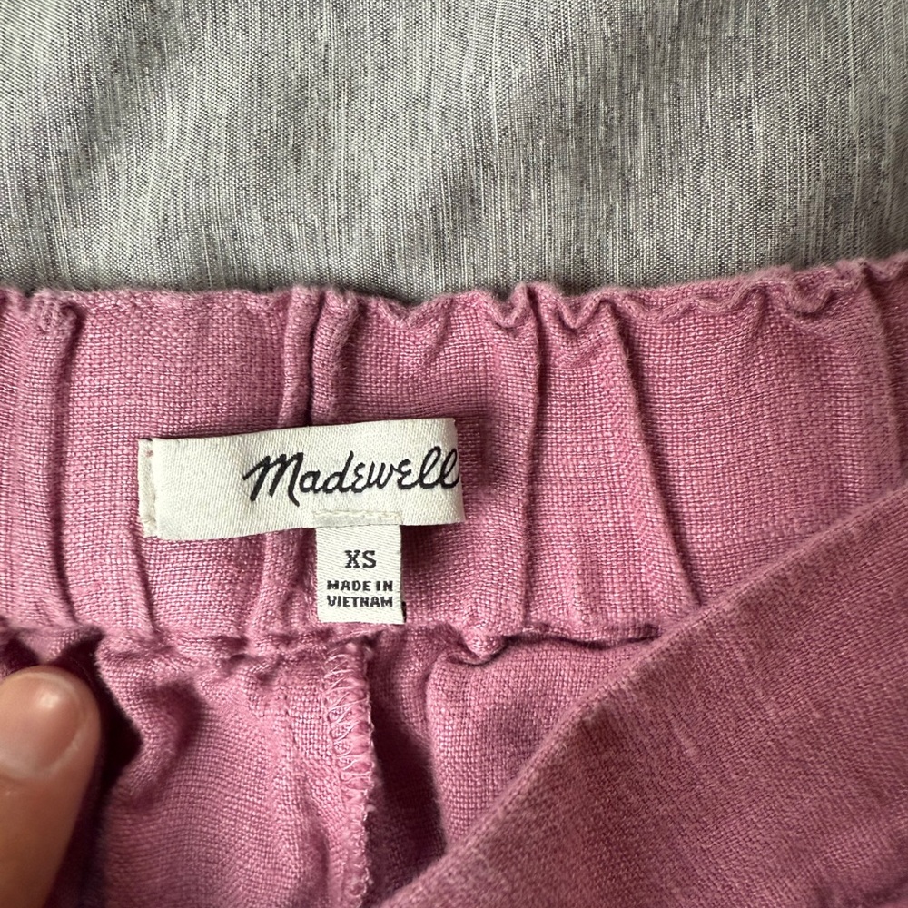 Women's Madewell Linen Shorts - Picture 5 of 5